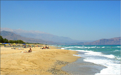 Georgioupolis: Strand von Kavros und Wei�e Berge